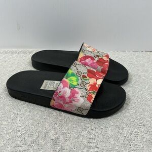 Gucci GG Bloom Supreme Floral Slides Shoes Women’s Size 42 10